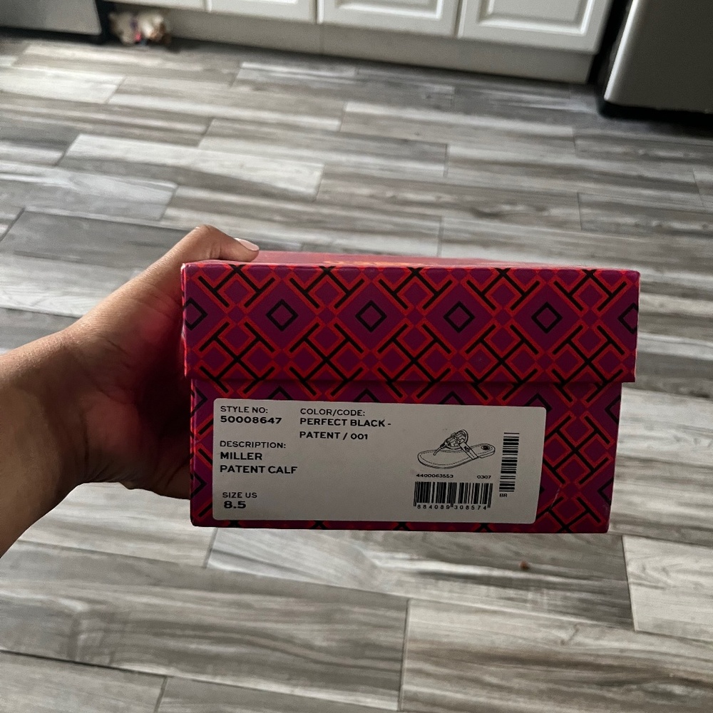 Tory Bruch Black Miller Sandals